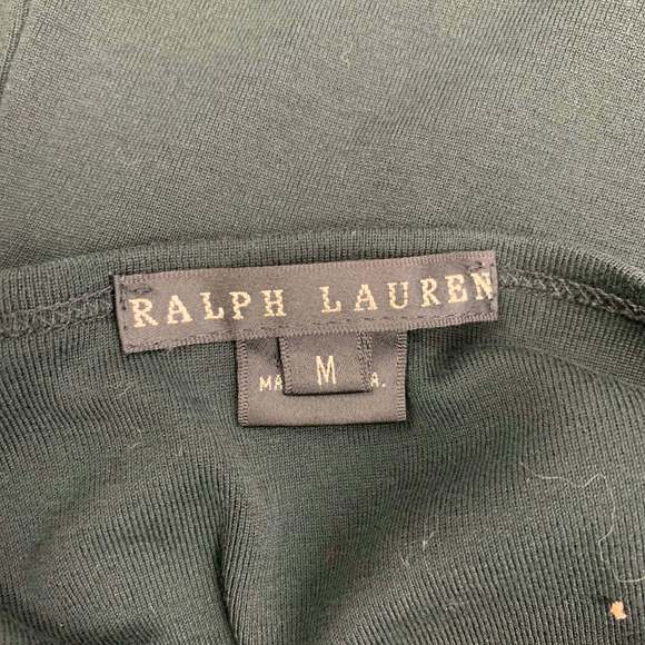 RALPH LAUREN Black Graphic Mercerized Cotton T-Shirt - Picture 5 of 5